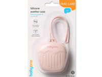 babyono-19632 Силиконовый контейнер для пустышки 1656/02 (розовый)