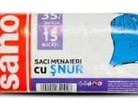 sano saci menajeri cu șnur (35 l) 15 buc. 321928