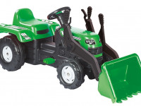 dolu 8147 Трактор с педалями и ковшом зелёный