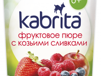 kabrita Пюре с козьими сливками "Лесные ягоды-яблоко" (6 м+) 100 гр.