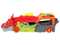 hot wheels gtk42 camion "angry dragon" cu depozitare pentru mașini