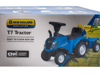 baby mix 45784 tractor tolokar cu remorcă "new holland" albastru
