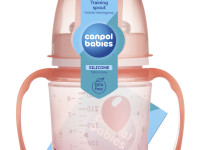 canpol 35/208 cana de invatare cu sistem anti-varsare "animals" (6+m) 240 ml.