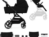 kinderkraft Коляска 2-в-1 yoxi чёрный