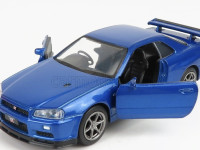 tayumo36115211 macheta auto nissan gt-r34 v-spec ii,  1:36, blue 