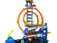 hot wheels jbm74 Игровой набор "Гараж с мега петлей"