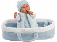 llorens 74011 păpușă interactivă "mimo lloron capazo celeste" (40 cm.)