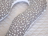 veres 301.15.05 pernă pentru gravide &icirc;n formă de u (140х75 cm.) gri\bej