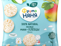 ФрутоНяня Мини-хлебцы рисовые с яблоком (12 м+) 30 гр.