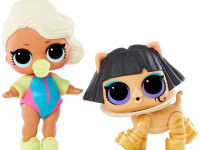 l.o.l. 987819 set 2 figurine lol surprise! opp tot + pet - surfer babe + ancient meow