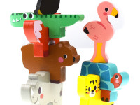 tooky toy tk057 Деревянные кубики "Животные"