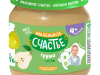 "Маленькое счастье" Пюре из груши (4 м+) 90 гр.