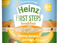 heinz first steps terci cereale cu lapte şi banane(6 luni+) 240 gr.