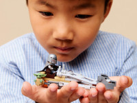 lego star wars 75436 constructor "motocicleta rapidă a lui mandalorian și grogu" (58 el.)