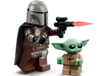 lego star wars 75436 constructor "motocicleta rapidă a lui mandalorian și grogu" (58 el.)