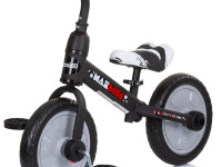 chipolino Четырехколесный беговел 2в1 "max bike" dikmb0231gy grey