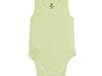 minikin 25170574 Боди-майка "Ажурный листик" (р.74) оливковый