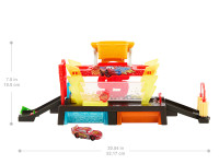 cars jbm70 set de joacă "spălătorie auto cu mcqueen" seria "schimbare culoare"
