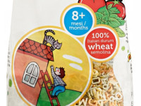 biojunior organic paste "litere" cu roșii și spanac (8 luni+) 200 gr.