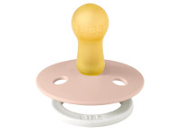 bibs suzeta rotunda din latex blush & vanilla glow (0-6 luni) 2 buc.