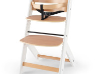 kinderkraft Стульчик для кормления enock белый/дерево