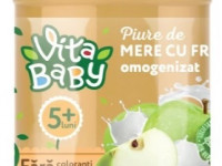 vita baby Пюре яблочное со сливками "Неженка" 180 гр.(5+)