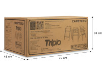 Caretero-7730 Scaun pentru copii 3-in-1 "Triplo" gri caretero-7730 scaun pentru copii 3-in-1 "triplo" gri