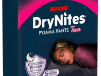 chiloți absorbanți huggies huggies drynites girl (49-60 kg.)&nbsp;9 buc.