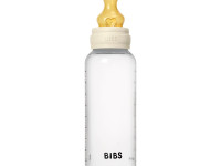 bibs biberon din plastic anticolic cu tetina din latex (270 ml.) ivory