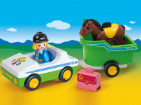 playmobil 70181 Конструктор "Автомобиль с прицепом для лошади"