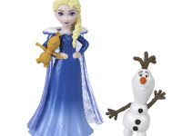 disney princess hrn77 set surpriza cu papusa frozen snow color reveal "prin gheață"