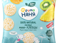 ФрутоНяня mini-paine crocanta de orez "mix multifruct" 30 gr. (12 luni+)