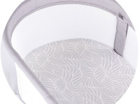 chipolino kossg02501gr Детская колыбель 2-в-1 со светодиодным дисплеем "sogno" grey
