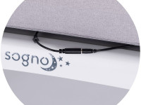 chipolino kossg02501gr Детская колыбель 2-в-1 со светодиодным дисплеем "sogno" grey