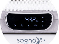 chipolino kossg02501gr Детская колыбель 2-в-1 со светодиодным дисплеем "sogno" grey