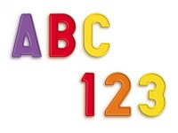quercetti 5341 tabla magnetică + numere și litere