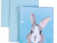 veres 154.7.03 lenjerie de pat "summer bunny" (3 buc.) albastru