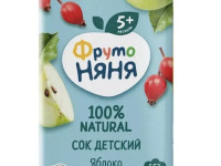 ФрутоНяня сок яблоко-шиповник 200 мл. (5 м+)