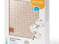 babyono 1647/03 Плед из органического хлопка (75x100 см) бежевый