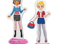 quercetti 2935 set de joc magnetic fashion "best friends"
