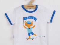 new baby 39191 costum 2 un (tricou+pantaloni scurți) fox  68cm (3-6luni)