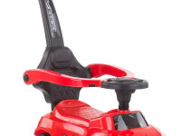 Сhipolino roctr02103re Машина детская с ручкой "turbo" красный