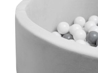 new baby 52588 Детский сухой бассейн с мячами (серый)