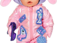 zapf creation 834190 set de haine pentru păpuși  baby born salopeta de iarna (43 cm.)