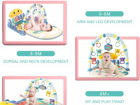 bibiin toys 698-93 covoraș educativ cu pian albastru