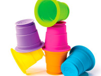 fat brain f183ml Тактильные игрушки "Мягкие чашки" suction kupz (6 шт.)