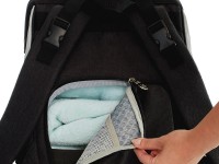 kinderkraft Рюкзак для коляски molly чёрный/серый