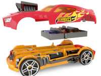 hot wheels hwcc15r Гоночный автомобиль-гараж 2 в 1 (красный)