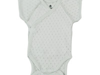 minikin 25100556 Боди "Ажурный листик" (р.56) светло-серый 