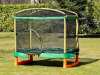 chipolino trampg0242g loc de joacă cu tobogan și trambulină (200 cm)